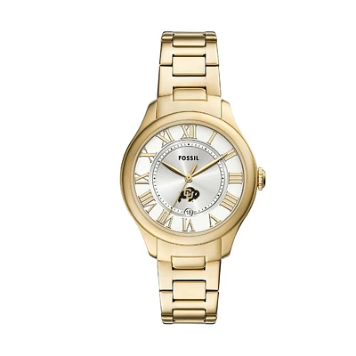 Fossil Colorado Buffaloes Gilmore Gold Stainless Steel Watch
