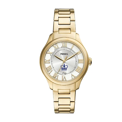 Fossil Columbia University Gilmore Gold Stainless Steel Watch
