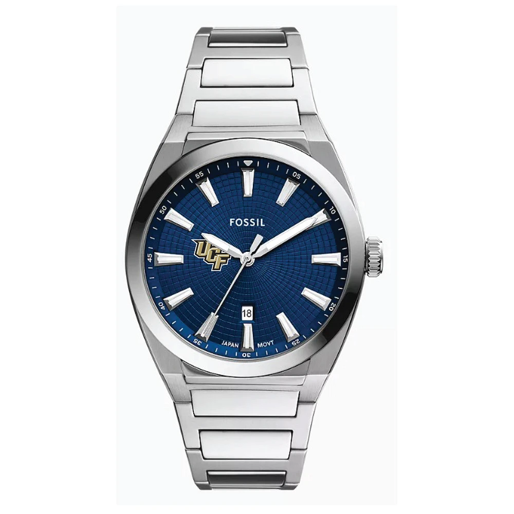 Fossil UCF Knights Everett Three-Hand Date Stainless Steel Watch