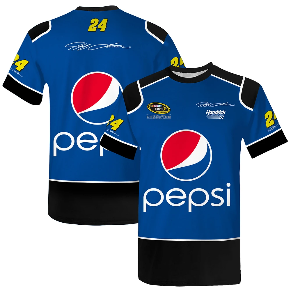 Men's Hendrick Motorsports Team Collection Blue Jeff Gordon Pepsi Legend Uniform T-Shirt