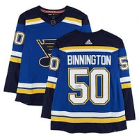Jordan Binnington St. Louis Blues Autographed adidas Jersey