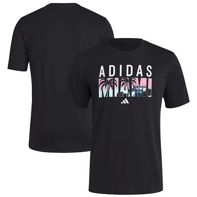 Men's adidas Black Formula 1 Miami T-Shirt