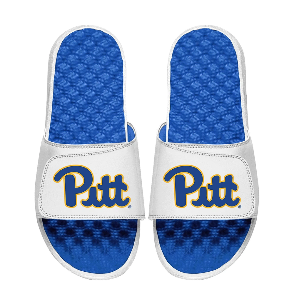 Unisex ISlide White Pitt Panthers Primary Logo Slide Sandals