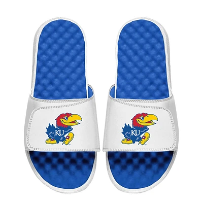 Unisex ISlide White Kansas Jayhawks Primary Logo Slide Sandals