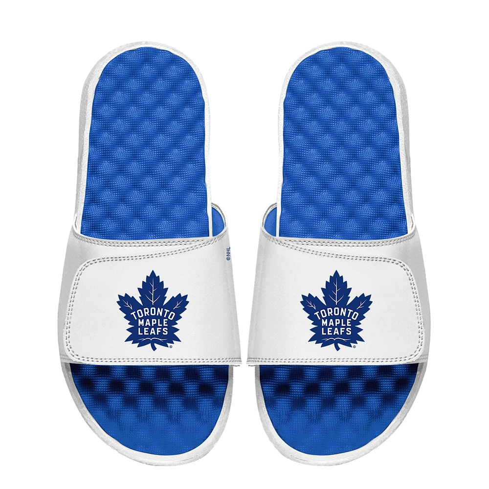 Unisex ISlide White Toronto Maple Leafs Primary Logo Slide Sandals