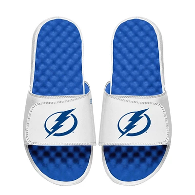 Unisex ISlide White Tampa Bay Lightning Primary Logo Slide Sandals