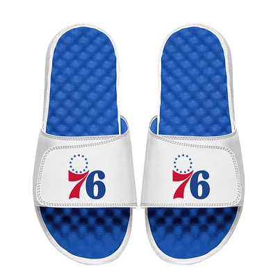 Unisex ISlide White Philadelphia 76ers Primary Logo Slide Sandals