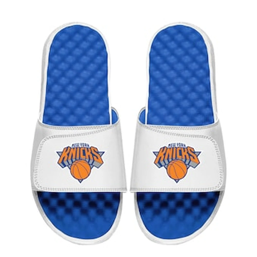 Unisex ISlide White New York Knicks Primary Logo Slide Sandals