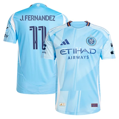Men's adidas Julian Fernandez Light Blue New York City FC 2025 The Excelsior Kit Authentic Player Jersey