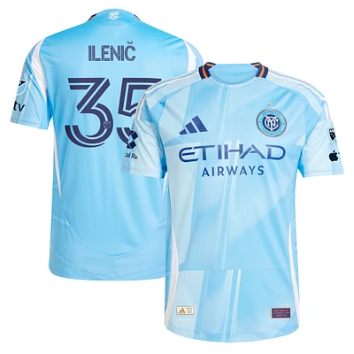 Men's adidas Mitja Ilenič Light Blue New York City FC 2025 The Excelsior Kit Authentic Player Jersey