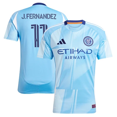 Men's adidas Julian Fernandez Light Blue New York City FC 2025 The Excelsior Kit Replica Player Jersey