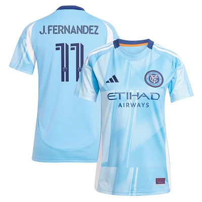 Women's adidas Julian Fernandez Light Blue New York City FC 2025 The Excelsior Kit Replica Player Jersey