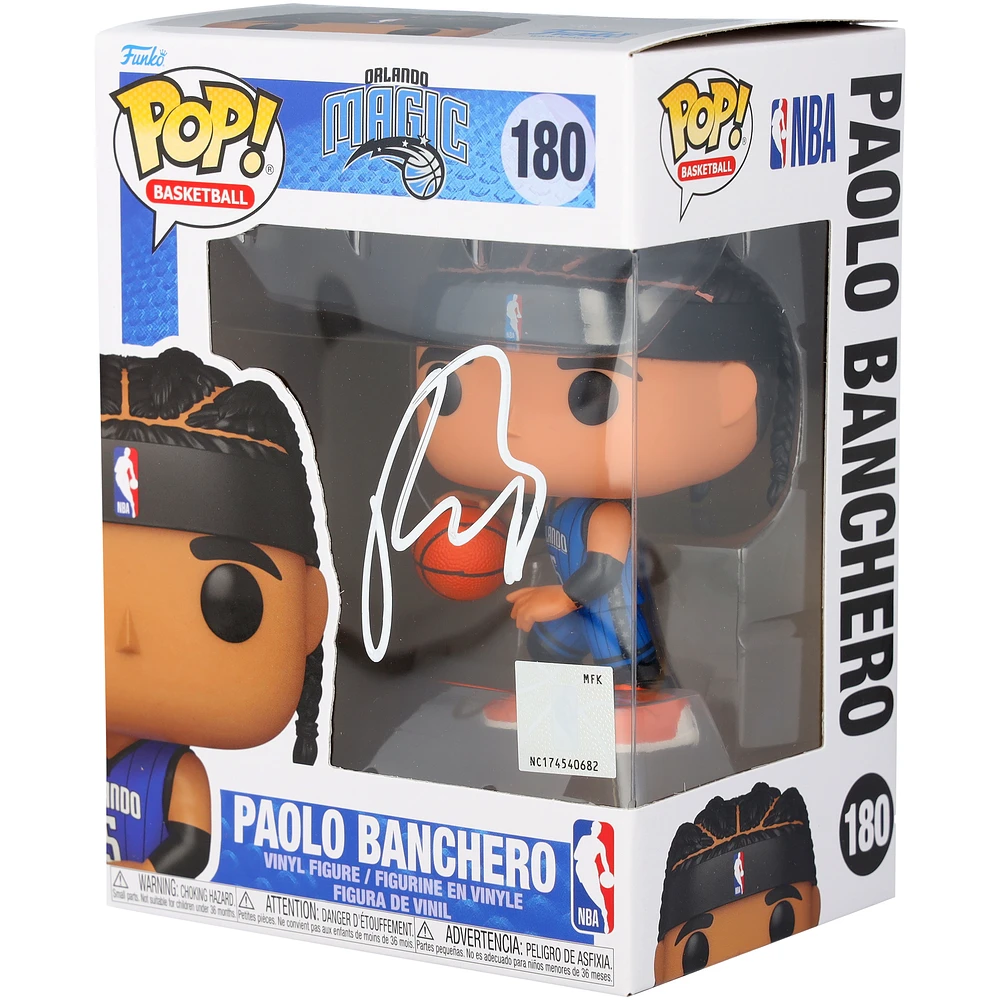 Paolo Banchero Orlando Magic Autographed #180 Funko Pop! Vinyl Figurine