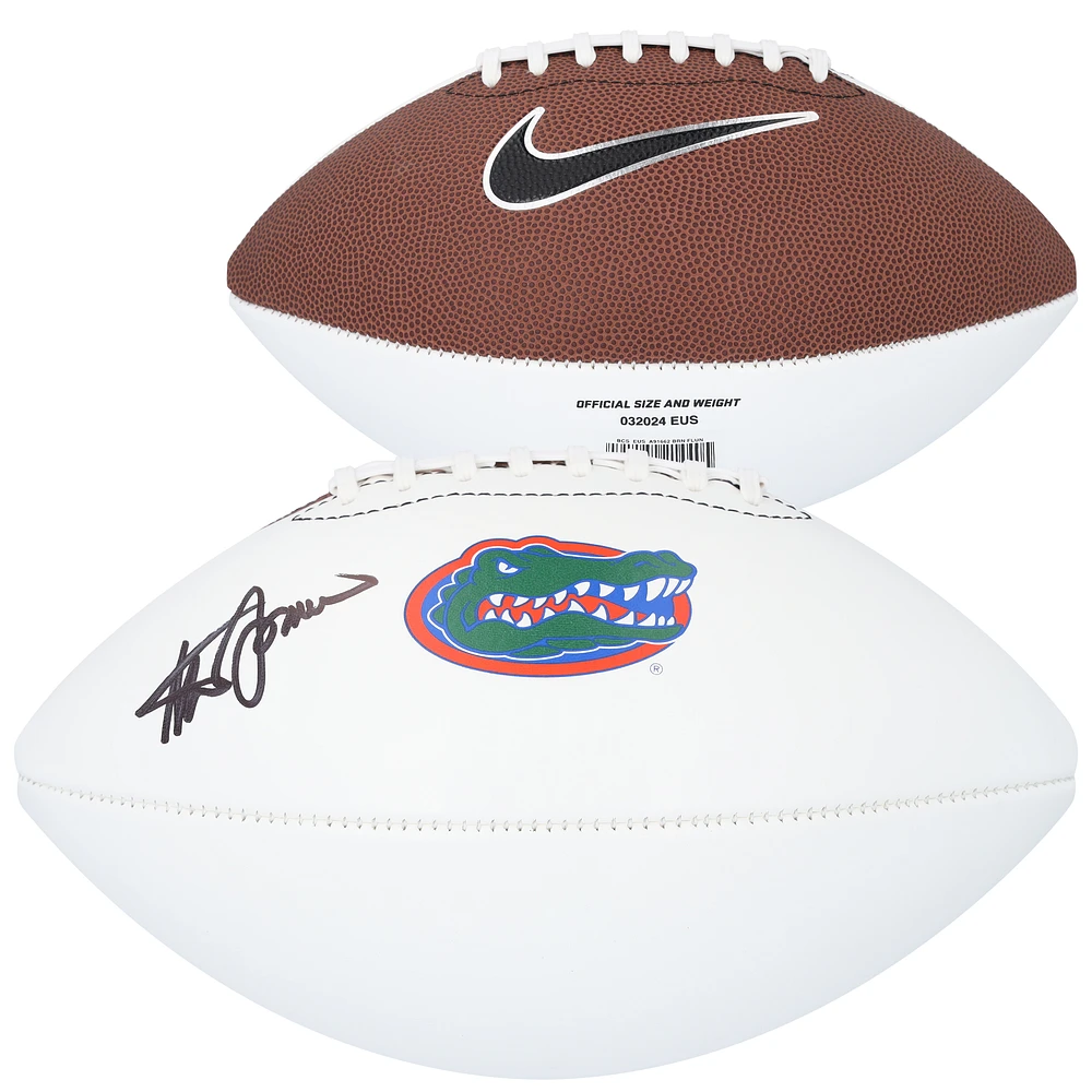 Steve Spurrier Florida Gators Autographed Nike White Panel Football