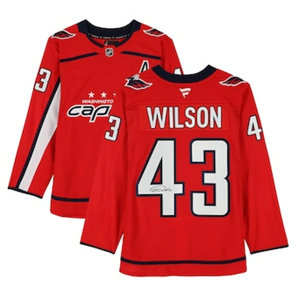 Tom Wilson Washington Capitals Autographed Fanatics Premium Jersey