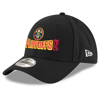Men's New Era Black Denver Nuggets 2025 NBA Playoffs 9FORTY Adjustable Hat