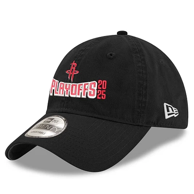 Men's New Era Black Houston Rockets 2025 NBA Playoffs 9TWENTY Adjustable Hat