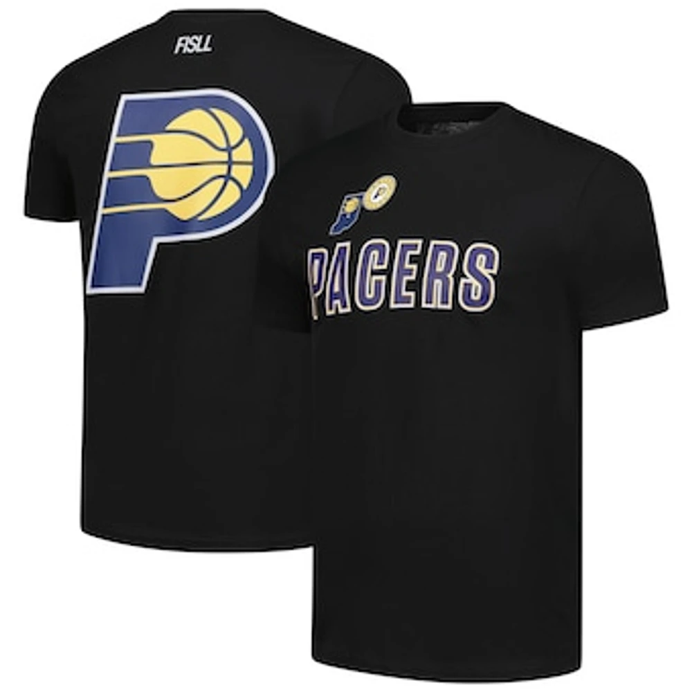 Unisex FISLL Black Indiana Pacers Oversize Logo T-Shirt