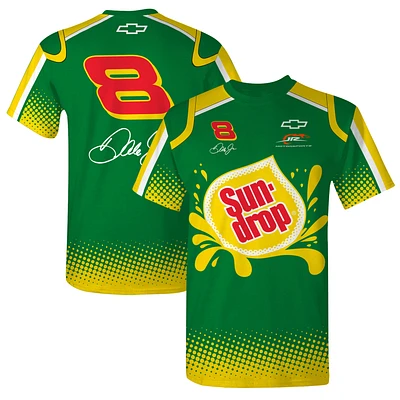Men's JR Motorsports Official Team Apparel Green/Yellow Dale Earnhardt Jr. Sun Drop Uniform T-Shirt