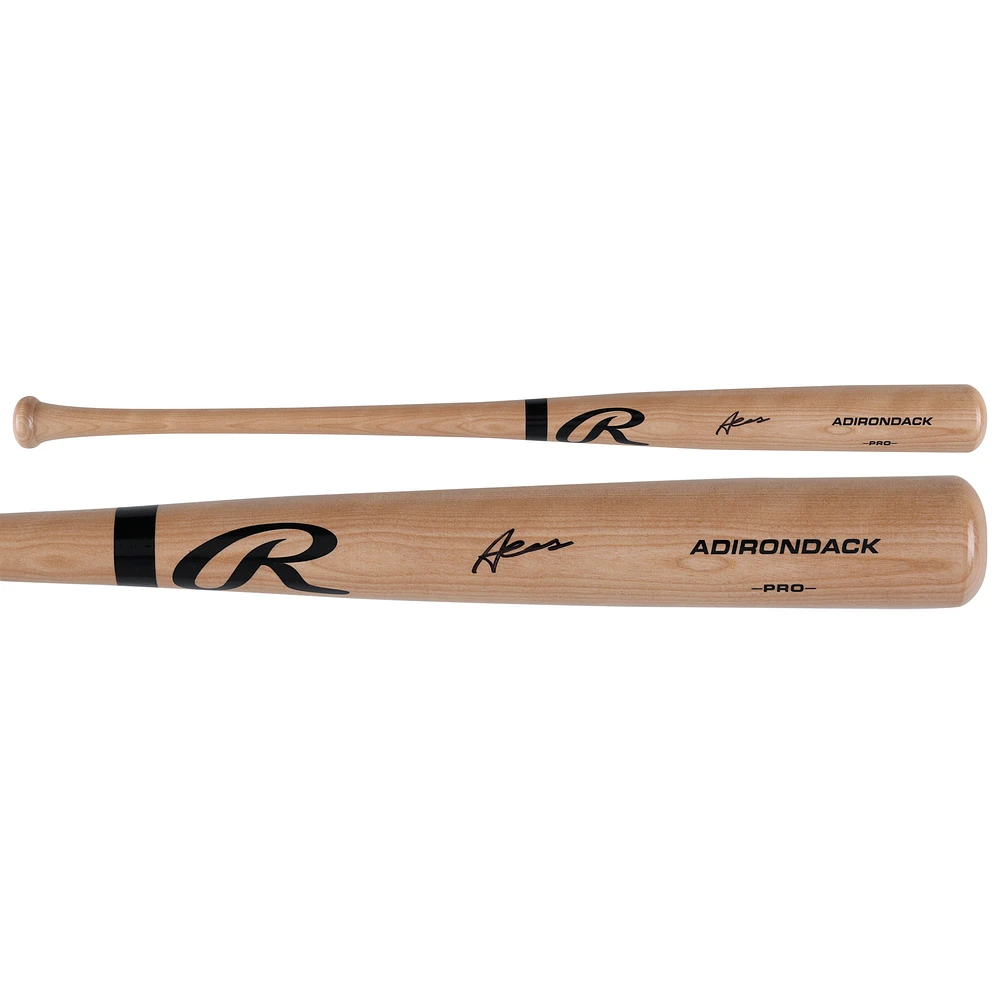 Austin Wells New York Yankees Autographed Blonde Rawlings Pro Bat