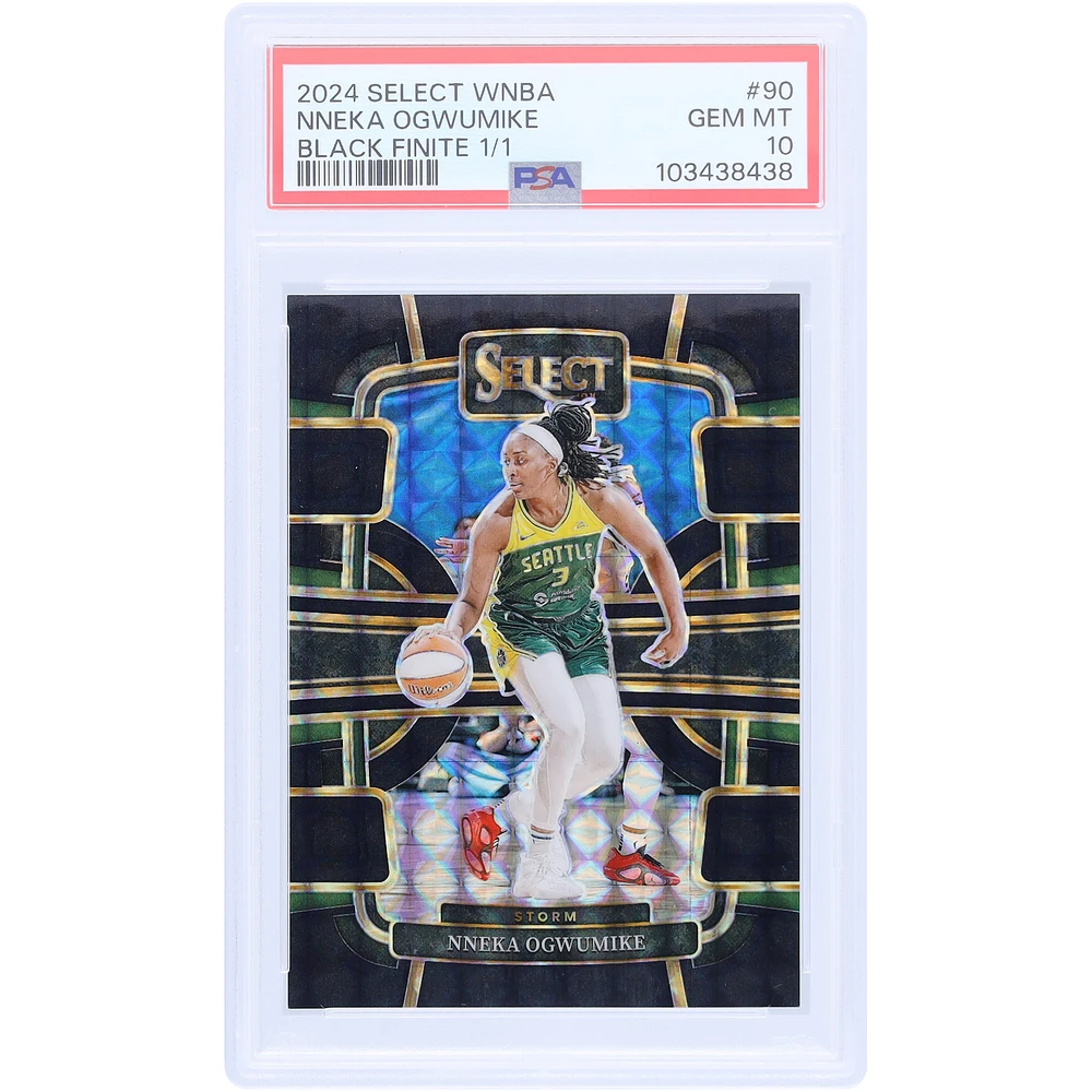 Nneka Ogwumike Seattle Storm 2024 Panini Select WNBA Black Finite Prizm #90 #1/1 PSA Authenticated 10 Card