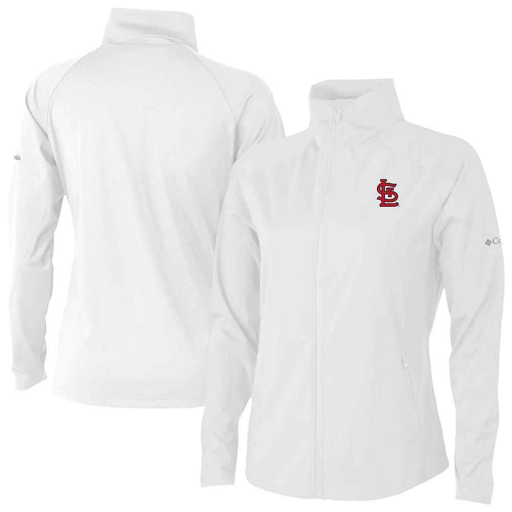Women's Columbia White St. Louis Cardinals Fairway Friends Full-Zip Jacket