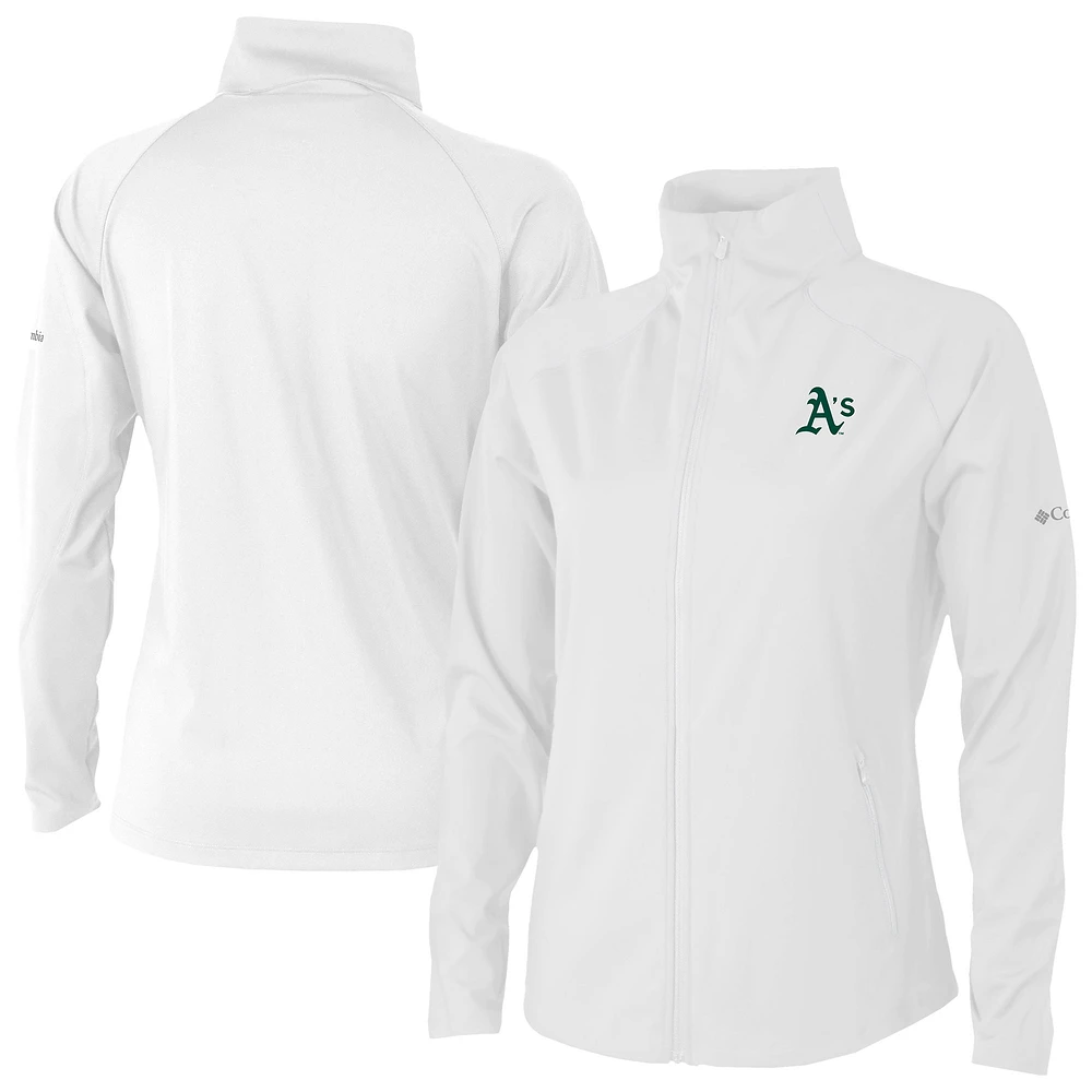 Women's Columbia White Athletics Fairway Friends Full-Zip Jacket