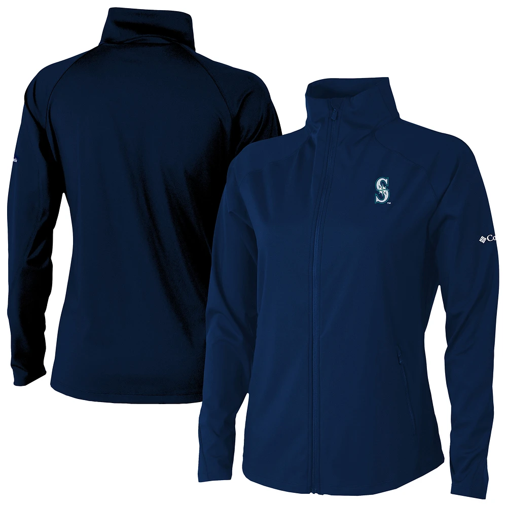 Women's Columbia Navy Seattle Mariners Fairway Friends Full-Zip Jacket