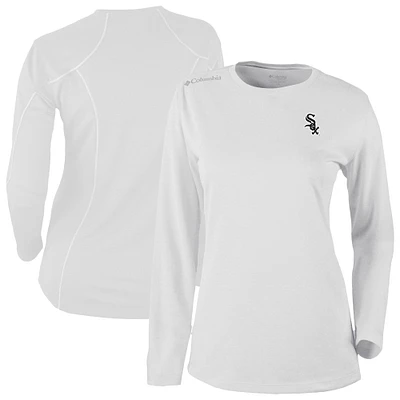 Women's Columbia White Chicago Sox Shotgun Long Sleeve T-Shirt