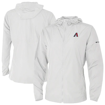 Women's Columbia White Arizona Diamondbacks The Prodigy Full-Zip Windbreaker