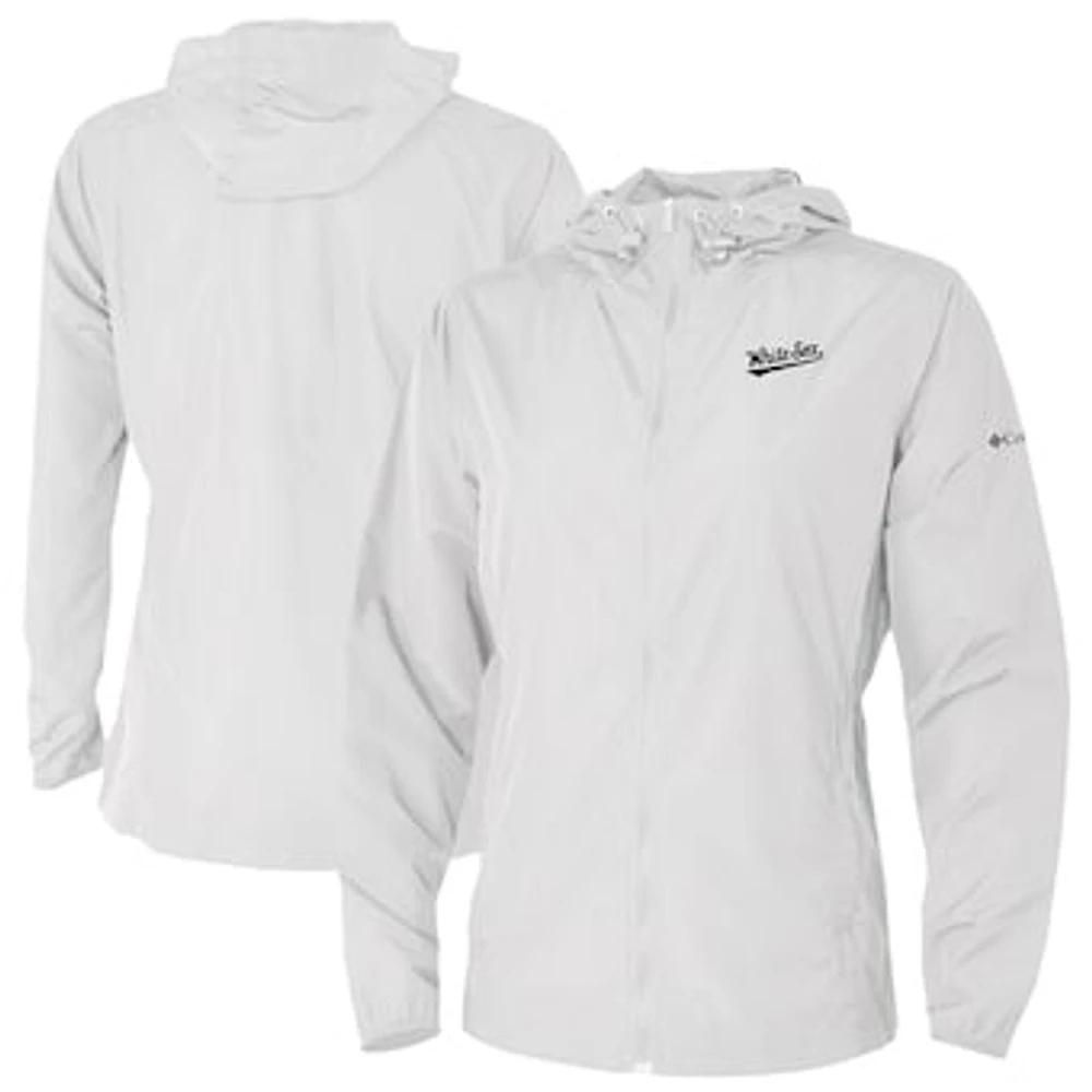 Women's Columbia White Chicago Sox The Prodigy Full-Zip Windbreaker