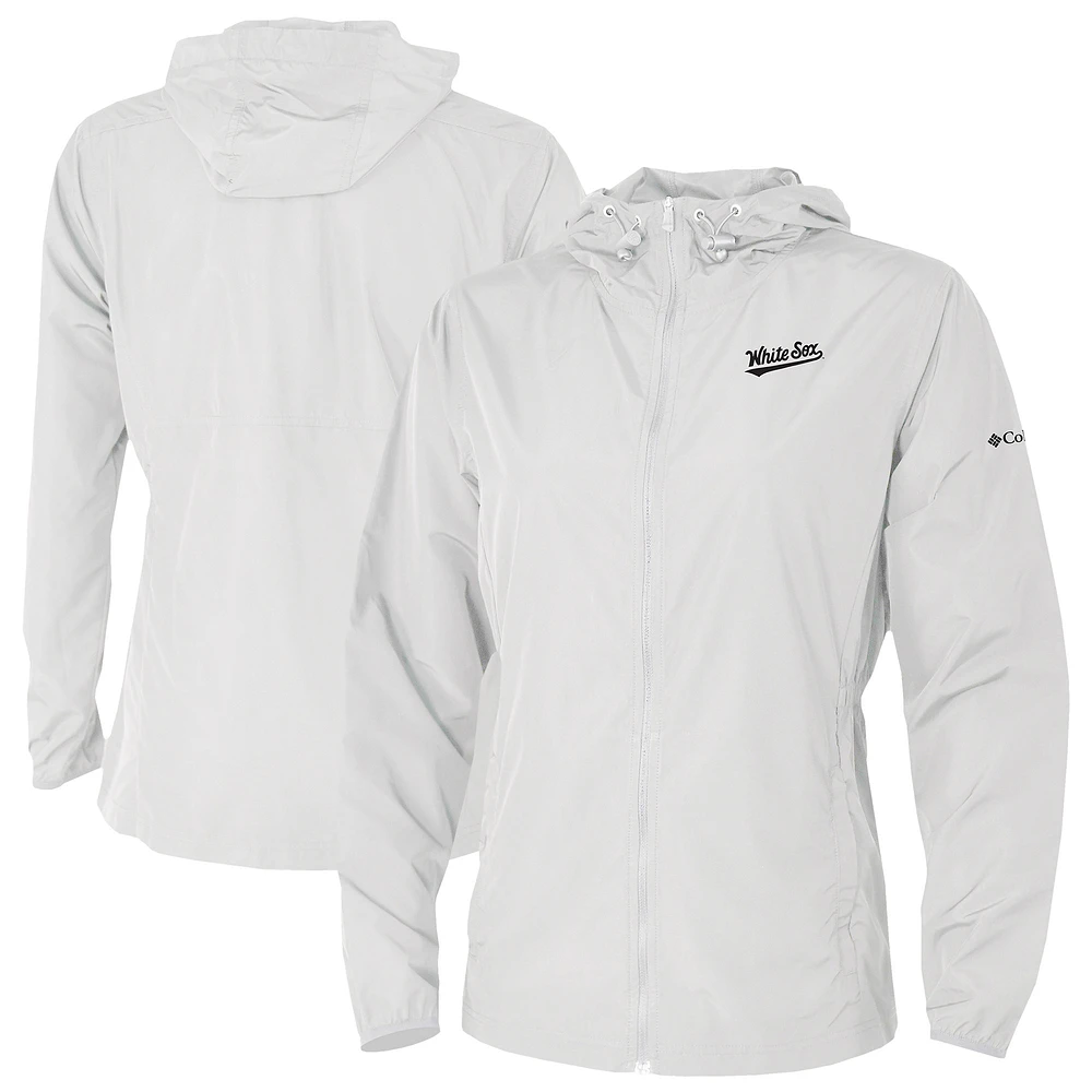 Women's Columbia White Chicago Sox The Prodigy Full-Zip Windbreaker