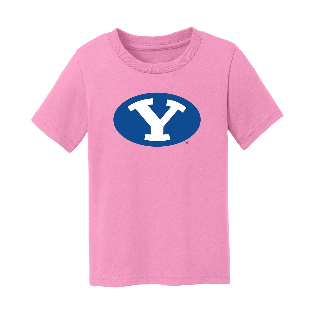 Infant Chad & Jake Pink BYU Cougars Primary Logo T-Shirt