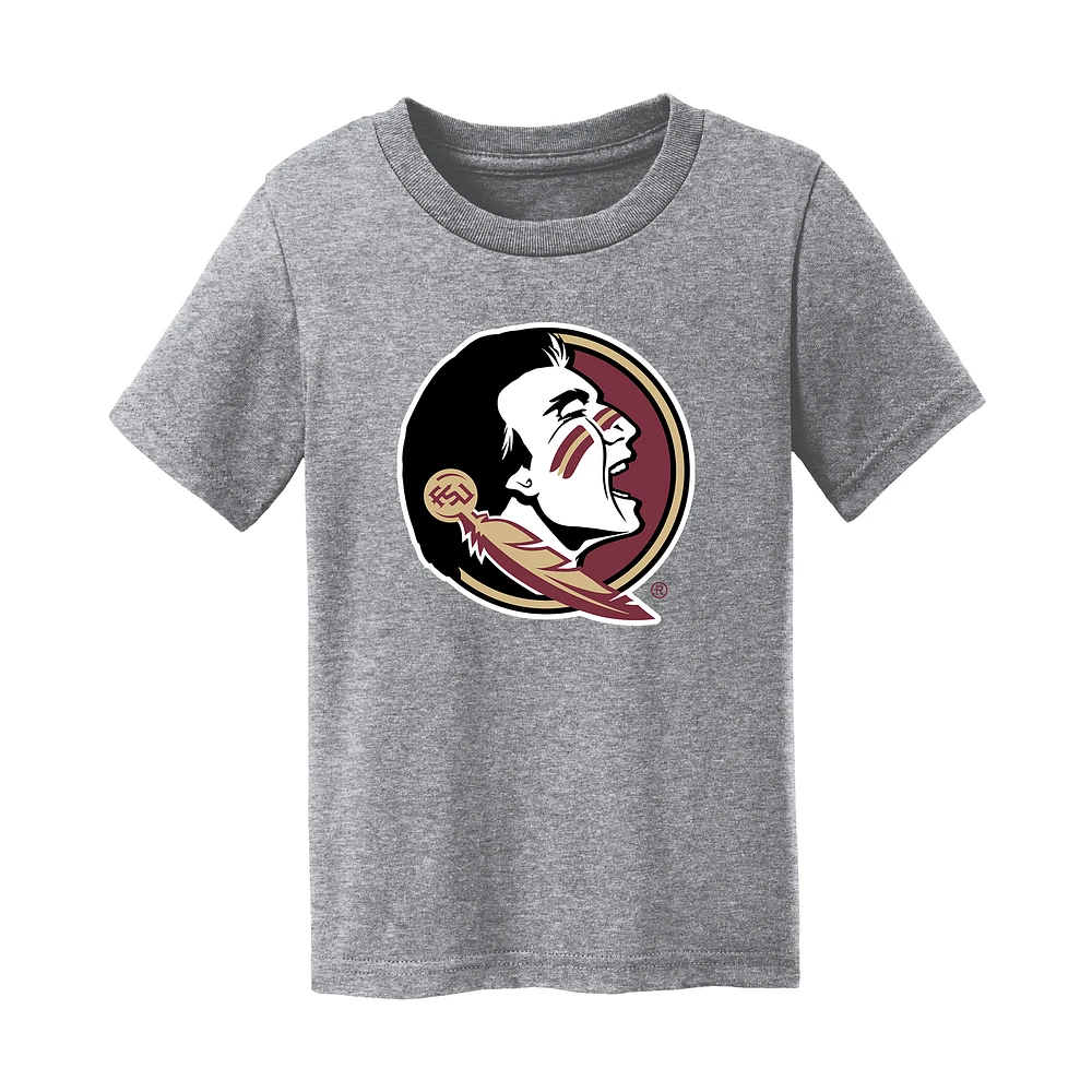 Toddler Chad & Jake Heather Gray Florida State Seminoles Primary Logo T-Shirt