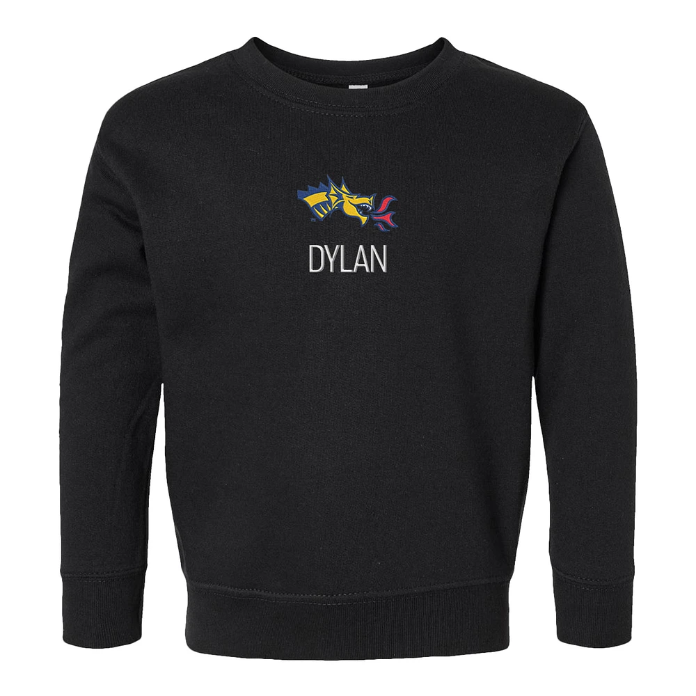 Toddler Chad & Jake Black Drexel Dragons Logo Personalized Pullover Sweatshirt