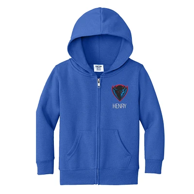 Toddler Chad & Jake Royal DePaul Blue Demons Personalized Full-Zip Hoodie