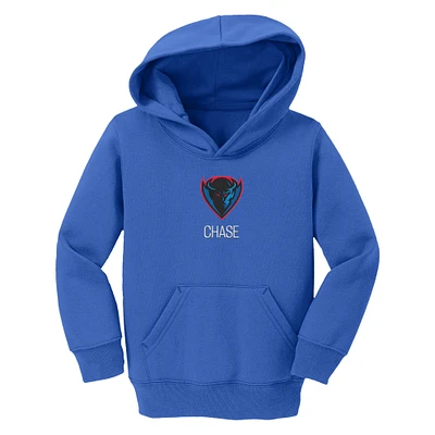 Toddler Chad & Jake Royal DePaul Blue Demons Personalized Pullover Hoodie