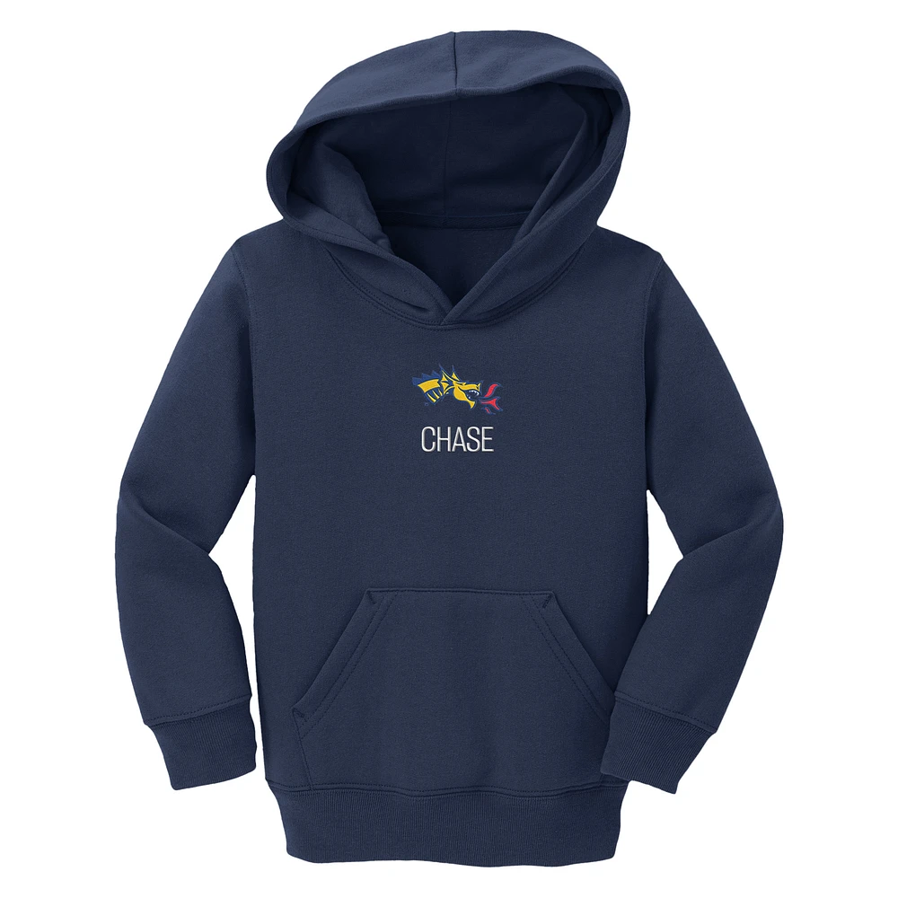Toddler Chad & Jake Navy Drexel Dragons Personalized Pullover Hoodie