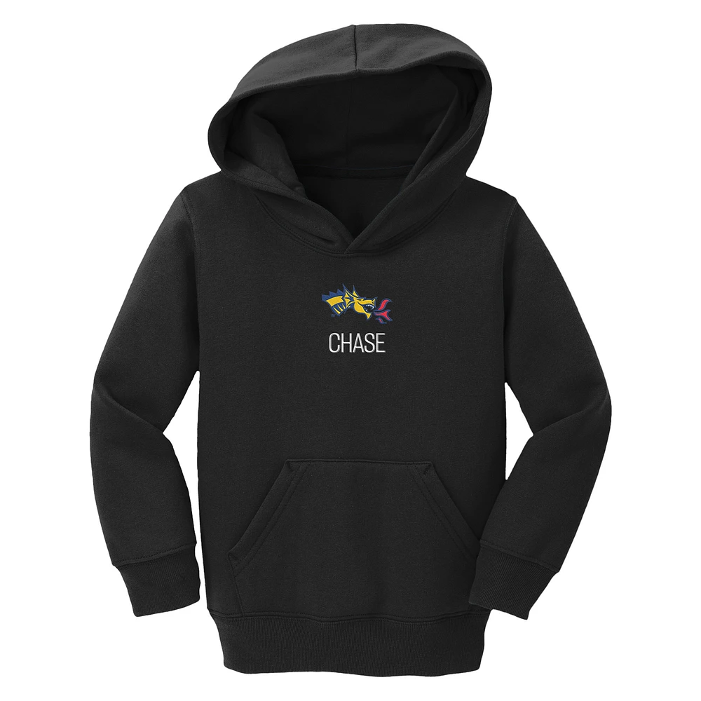 Toddler Chad & Jake Black Drexel Dragons Personalized Pullover Hoodie