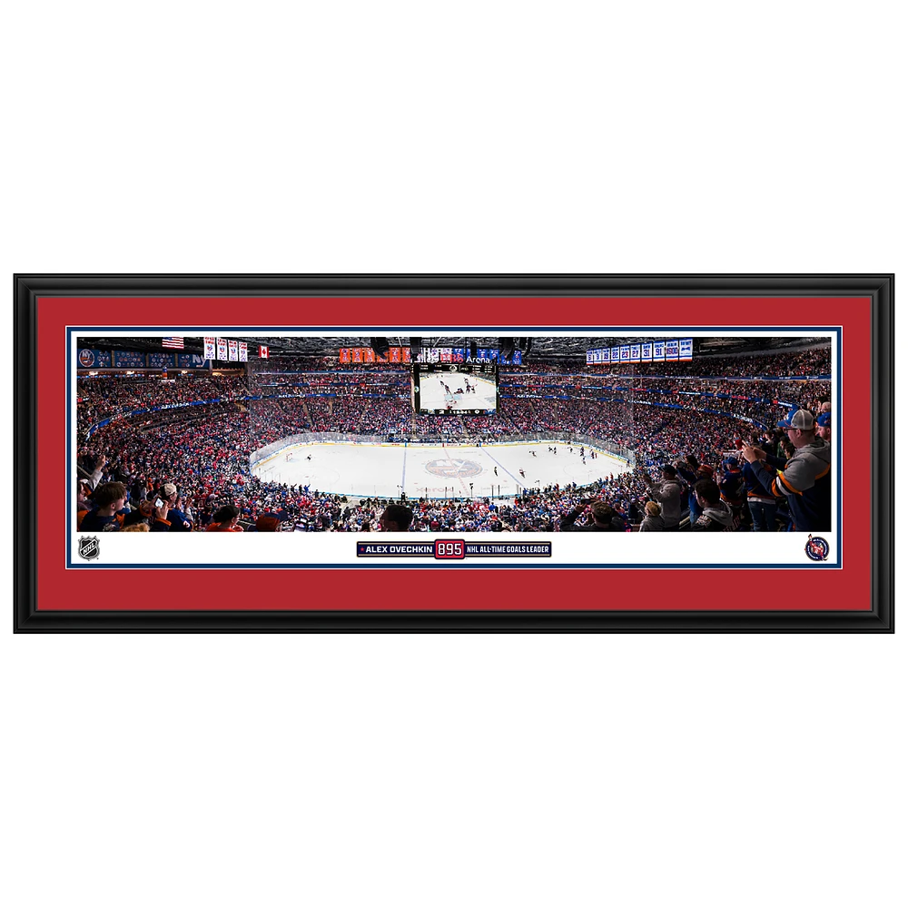 Alexander Ovechkin Washington Capitals NHL All-Time Leading Goal Scorer 44" x 18" 895 Deluxe Framed Panoramic Photograph