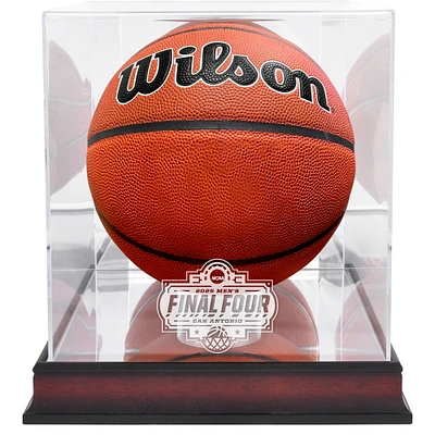 2025 NCAA Men's Basketball Final Four Mahogany Basketball Display Case