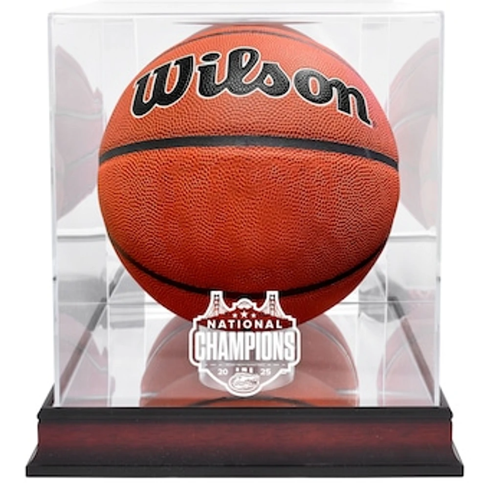 Florida Gators 2025 NCAA Men’s Basketball National Champions Mahogany Basketball Display Case
