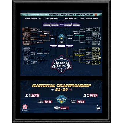 UConn Huskies 12" x 15" 2025 NCAA Women's Basketball National Champions Sublimated Bracket Plaque