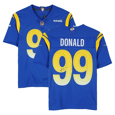 Aaron Donald Los Angeles Rams Autographed Royal Nike Limited Jersey
