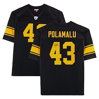 Troy Polamalu Pittsburgh Steelers Autographed Black Mitchell & Ness Authentic Jersey