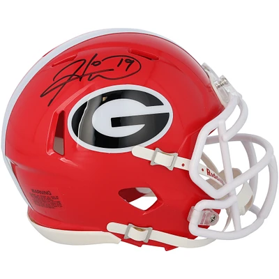 Hines Ward Georgia Bulldogs Autographed Riddell Speed Mini Helmet