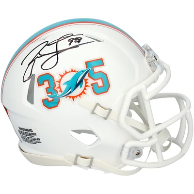 Jason Taylor Miami Dolphins Autographed Riddell 305 Speed Mini Helmet