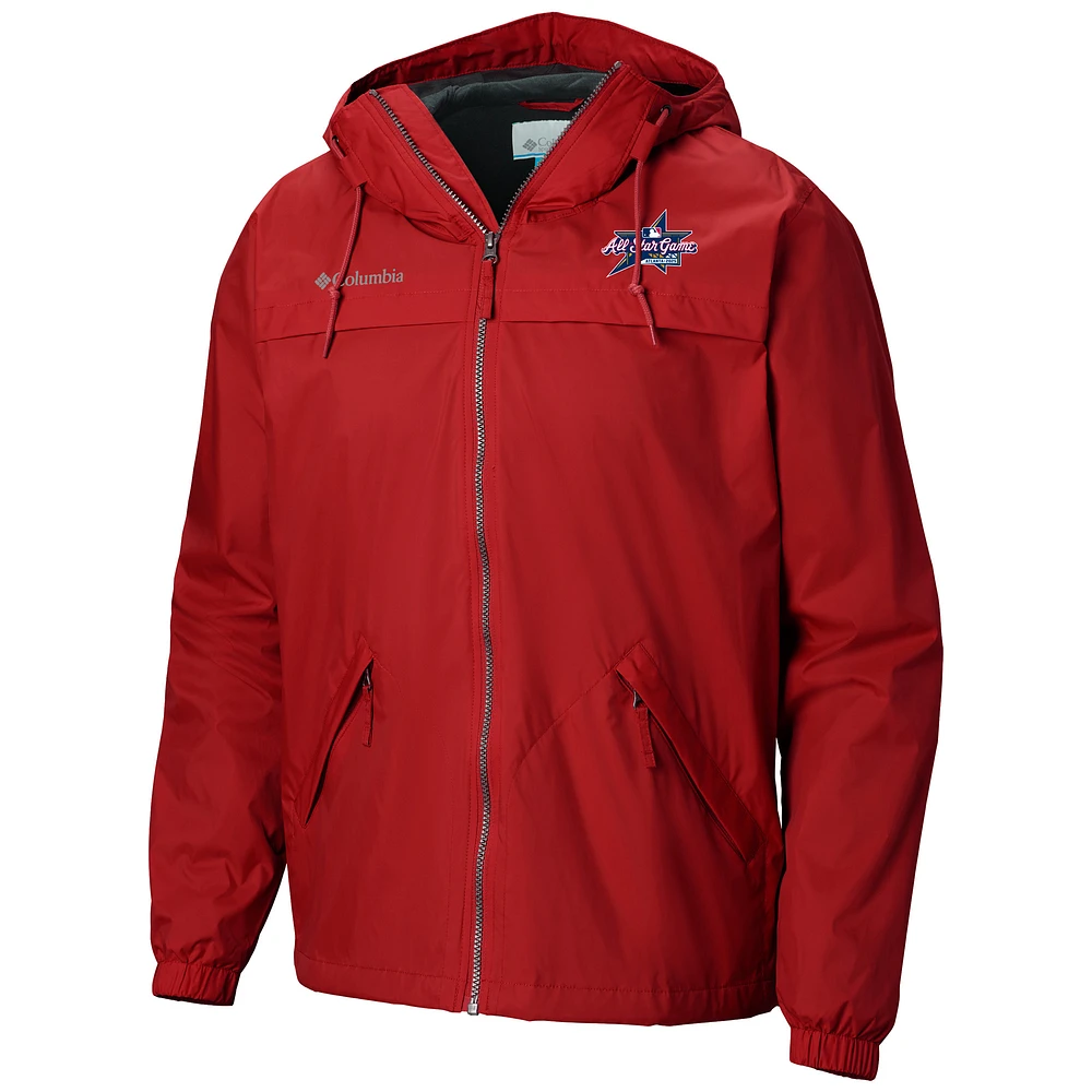 Men's Columbia Red 2025 MLB All-Star Game Oroville Creek Lined Omni-Tech Full-Zip Jacket