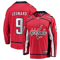 Men's Fanatics Ryan Leonard Red Washington Capitals Home Breakaway Jersey