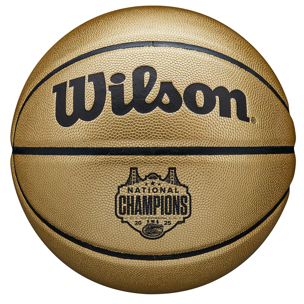Florida Gators 2025 NCAA Men's Basketball National Champions Wilson Gold Basketball